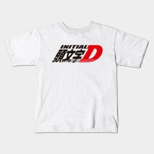 Initial D logo white Kids T-Shirt